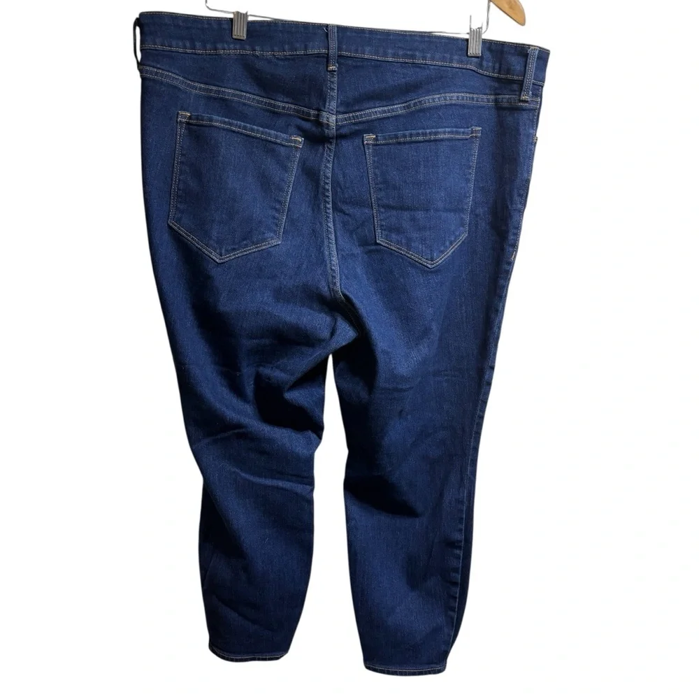 Old Navy‎ High-Rise Super Skinny Jeans 20 Short Dark Wash Blue Denim  #795
